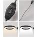 Magnifier LED Magnifying Lamp 8X Floor Lamp Magnifier Lamp High-Definition Optical Glass Rotation Adjustable Angle for Reading Beauty Crafts Jewelry Observation Black - Buy Online on GoSupps.com