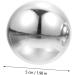 Lurrose Baoding Iron Balls Set | Stainless Steel Chinese Massage Balls for Health & Relaxation | 5.3cm Silver Bath Balls - Buy Online on GoSupps.com