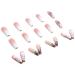 24 Pcs YoYoee Long Press on Coffin False Nails - Marble Gradient Pink Fake Nails for Women and Girls - Buy Online on GoSupps.com