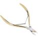 Nail Cuticle Nippers with Stainless Steel Blade Dead Skin Scissors Pliers for Pedicure Manicure Easy to Use Compact & Portable Size (Gold) - Buy Online on GoSupps.com