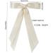PLCPDM Sweet Long Bow Hair Clip Bow Elegant 2000s-style Bow Bunches Accessories Sweet Balletcore Milky white - Buy Online on GoSupps.com