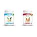 Vega Protein and Greens Vanilla (18 Servings) + Vega Protein and Greens Salted Caramel (17 Servings) Plant Based Protein Powder Bundle