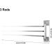 Stainless Steel 180 Rotatable Bath Towel Bar & Rack - Chrome Plated Towel Hanger for Bathroom | Durable Towel Holder & Bathrobe Storage - Buy Online on GoSupps.com