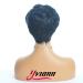 Yviann Short Wavy Synthetic Hair Wig for Black Women - Cute Curly Pixie Cut in 1B Color - Buy Online on GoSupps.com
