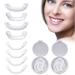 1 pair of immediate veneers fake teeth artificial teeth for putting up the top lower lower fake braces lightening of provisional dentures with tweezers
