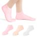 ACWOO Moisturizing Socks Overnight 3 Pairs Cosmetic Lotion Moisturizing Socks for Women and Men Soft Silicone Foot Spa Moisturizing Socks Overnight Absorbing for Dry Cracked Feet