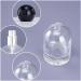 Cylindrical Refillable Perfume Bottle - 30ml Transparent Glass Spray for Travel | Portable Makeup Perfumery (Silver Ball - Buy Online on GoSupps.com