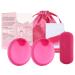 FengQ 2 pieces menstrual disc reusable menstrual disc leak -proof menstrual cups made of silicone for active women sport swimming and intimacy (pink s+l)