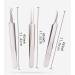 Acne Clips Set 3 Piece Cell Clip Tweezers Pimple Squeeze Tool Acne Needle Blackhead Acne Remover for Beauty Salon Household 1 count (Pack of 3) Silver - Buy Online on GoSupps.com