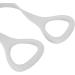 Light Grey Silicone Widen Exercise Band with Massage Handle - Buy Online on GoSupps.com