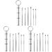 FRCOLOR Ear Buds Ear Buds Ear Buds Limpiador De Oidos 18 pcs Tool Remover Wax Ear Pickers Cleaner Steel Earpick Care Curette Pick Stainless Clean Spoon ANC Earbuds Ear Plugs Ear Plugs Ear Plugs
