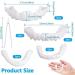 Brigtviee 2 Pairs of Dentures Cosmetic Snap Dentures for Upper and Lower Teeth Temporary Whiter Dentures for Women and Men Comfortable Clipin Veneers - Buy Online on GoSupps.com