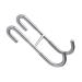 Alipis 1pc S-Hook Bird Feeder Hanger Plant Hangers Indoor S- Shaped Hook Double Door Hook Storage Bag Hook 12x6cm Silver