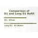 Buy Long D1 Refills for Chromatic USA Double-Twist Pen - International Shipping Available - Buy Online on GoSupps.com