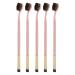 Soft Double Ended Makeup Eyeshadow Brush Toothbrush Brush with Handle Nylon Hair for Applying BB Cream Eyeshadow