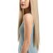 Front Lace Wig with Bangs - Long Straight Blonde 70cm Synthetic Heat-Resistant Hair Wig for Women | International Shipping Available - Buy Online on GoSupps.com