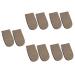FOMIYES Practical Heightened Pads 5 Pairs Inner Heightening Half Pad Inner Heightened Cushions Insoles for Heels Invisible Half Insoles Orthopedic Men and Women Non-Slip Supplies Rubber