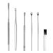 Benkeg Pick Set - 6 Pieces Ear Pick Set Stainless Steel Earpick Ear Wax Curette Remover Cleaner Ear Spoon Spiral Ear Clean Tool with Case
