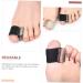 4 Pairs Toe Separator Spacers for Men & Women - Ingrown Toenail Protection | Bunion Relief | Reusable & Straightening - Sebs Black, 2.5x2cm - Buy Online on GoSupps.com