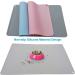 JiangYanus Waterproof Silicone Pet Feeding Mat - Non Slip Dog Cat Bowl Tray for Food and Water - 16.1 x 12.2 inch Pink - Buy Online on GoSupps.com