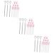 3 Sets Eyelash Makeup Tools Makeup Eyelash Applicator Woman Eyelash Brush Nail Glue Ring Eyelash Makeup Tool Mascara Brush Beauty Eyelash Tool Eyelash Beauty Tools 16x2x0.8cmx3pcs Pinkx3pcs