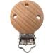 Alenybeby 10 Natural Beech Wood Pacifier Clips - 30mm Straps Holders with Charm for DIY Pearl Chains - Antique Style Baby Accessories - Buy Online on GoSupps.com