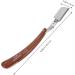 Vintorky Mustache Razor for Men - Travel-Friendly Manual Hair Trimmer with Earth Color Wood Handle & Stainless Steel Blades - Buy Online on GoSupps.com