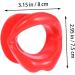 2 Pcs Silicone Lips Mouth Stretcher - Muscle Massager & Slimmer Trainer | Red Color | Enhance Your Face Contour - Buy Online on GoSupps.com