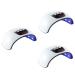 Healeved 3pcs Nail Lamp Gel Nail Dryer Nail Polish Dryer Lamp Nail Art Dryer Professional Nail Dryer Lamp Professional Nail Art Tools Nail Gel Uv Nail Dryer White Phototherapy Lamp Painless