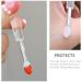 Beavorty Makeup Silicone Lip Brush Set - 6pcs Lidded Lipstick Applicators for Lip Cream & Eyeshadow | International Shipping - Buy Online on GoSupps.com