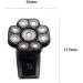 6 in 1 Electric Head Shaver for Bald Men - 9D Floating Cutter Grooming Trimmer | Wet & Dry Cordless - Buy Online on GoSupps.com