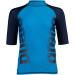 Arena Boy's Unisex Jr Rash Vest S/S - Turquoise-Navy Graphic Rash Guard Shirt for Swim & Surf - Buy Online on GoSupps.com