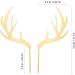MAGICLULU 5pcs Antlers Happy Birthday Cake Topper Reindeer Antler Acrylic Cake Topper for Xmas Birthday Wedding Party Supplies Gloden - Buy Online on GoSupps.com