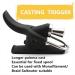 LIZHOUMIL 2 Pack Sea Fishing Casting Trigger & Cannon Clip Set - Bionic Finger & Thumb Button for Fixed Spool Casting - Beach Fishing Aid in Black - Buy Online on GoSupps.com