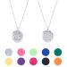 2 Sets Aromatherapy Locket Pendant Necklace 24 Inch Adjustable Chain Lotus and Floating Cloud Essential Oil Diffuser Necklace Stainless Steel Locket Pendants for Women