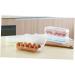 2pcs 10 Eggs Egg Organizer Fridge Egg Drawer for Refrigerator Egg Holder Container Camping re-usable Green 24.5*10.5*7cm - Buy Online on GoSupps.com