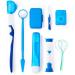 Fopytu Portable Orthodontic Oral Care Kit for Braces | Interdental Brush Toothwax & Tooth Flap | Travel-Friendly Cleaning Kit in Blue - Buy Online on GoSupps.com