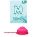 TM New Generation Menstrual disc with Silicone String Flat-fit Cup Medical-Grade Silicone Reusable Petal Thin and Ultra Comfortable (Size L)