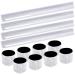 O-kinee reflector strap snap-flaw strap reflector reflector tapes snap-arm tapes reflective tape gossip strap safety tape for joggers and cyclists white 12PCs