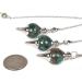 Copper Malachite Gemstone Dowsing 40mm Crystal Healing Chakra Reiki Point Pendulum - Buy Online on GoSupps.com