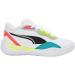 PUMA Unisex Playmaker Pro Basketball Shoe - 46 EU | Puma White Fiery Coral | International Shipping Available - Buy Online on GoSupps.com