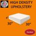 FoamRush 6" x 30" x 30" Upholstery Foam Cushion High Density (Chair Cushion Square Foam for Dinning Chairs, Wheelchair Seat Cushion Replacement) (6" x 30" x 30")