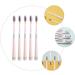 HOMSFOU 5pcs Soft Bristle Toothbrush - Spiral Silk Brush Eco-Friendly and Plastic-Free | International Shipping Available - Buy Online on GoSupps.com