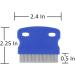 2 Pack Pet Dog Cat Flea Comb Tear Eye Stain Remover Combs Hair Brush Effectively Clean and Removes Tangles Dirt Fleas Lice Ticks for Pets with Short Long Hair - Buy Online on GoSupps.com
