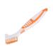 Premium Denture Cleaning Brush - Safe Plaque Removal Toothbrush for Partial Dentures - Robust Double Head Design - Orange - Buy Online on GoSupps.com