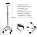 Aluminum Crutches Old Man Telescopic Stick Cane Elderly Family - Buy Online on GoSupps.com