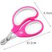 BeautyHunt Cat Nail Clippers | Small Animals Claw Trimmers | Stainless Steel Scissors for Kittens, Puppies, Rabbits, Birds, Tiny Dogs, Gerbils, Hamsters | 10cm Pink - Small Breeds - Buy Online on GoSupps.com