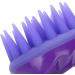 Manual Head Massager Brush - Silicone Scalp Massage Brush for Hair Root Cleaning & Care (Purple) - International Shipping - Buy Online on GoSupps.com