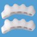 ALINZO Gel Toe Separators- Bunion Corrector for Women & Men 4pc Orthopedic Bunion Splint & Big Toe Straightener for Hallux Valgus (White Child)