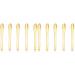 SOLUSTRE 10pcs Mini Makeup Scoops for Eye Cream and Facial Masks Compact Applicators for Skincare for Mixing and Testing Lotions and Creams Stylish and Practical Design